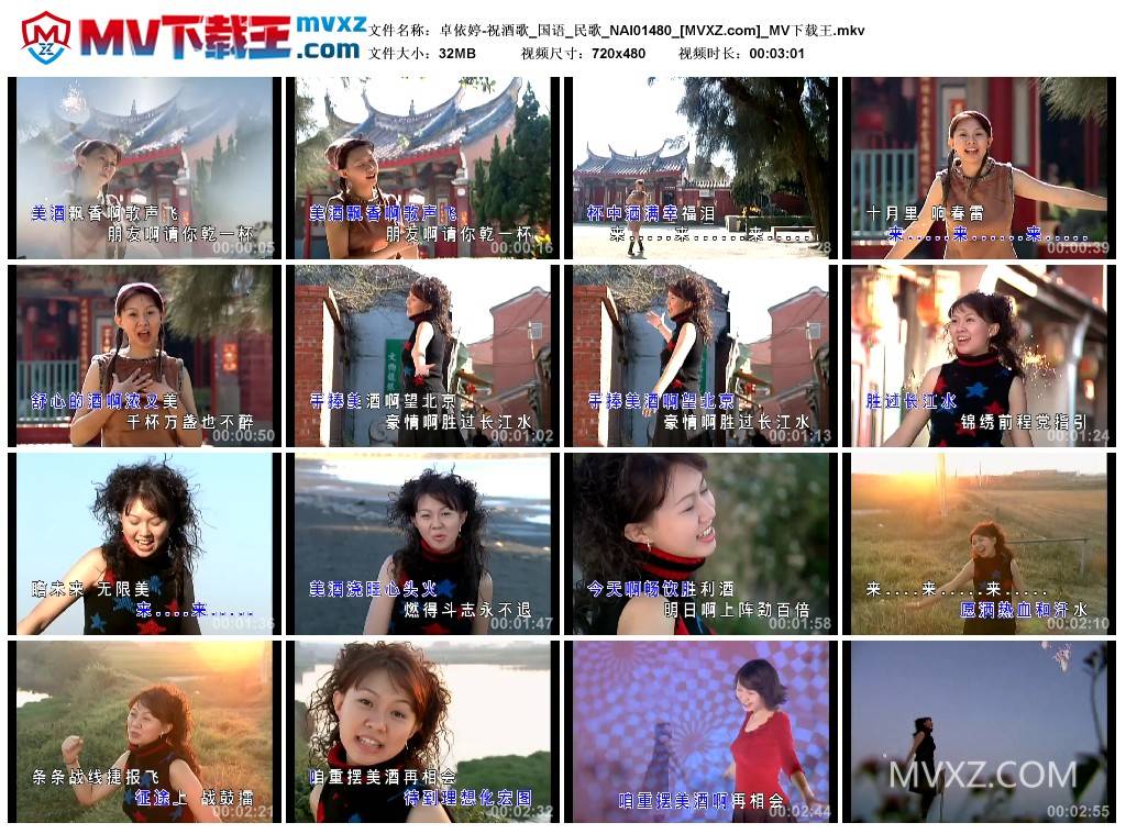 卓依婷-祝酒歌_国语_民歌_NAI01480